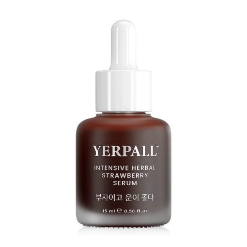 Yerpall Set 2 Item Intensive Herbal Strawberry Serum 15g + Ginseng Hya Vitamin Night Cream 10g