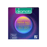 Okamoto Mega Dot Condom 52mm [3pcs]