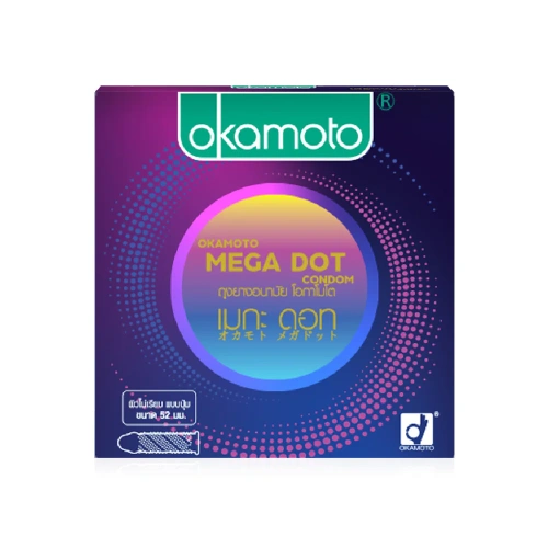 Okamoto Mega Dot Condom 52mm [3pcs]