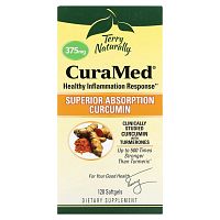 Terry Naturally, CuraMed, 375 мг, 120 мягких желатиновых капсул