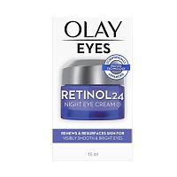 Olay Eyes Retinol 24 Night Eye Cream 15 Ml. บำรุงผิวรอบดวงตา พลัดเซลล์ผิว กระจ่างใส