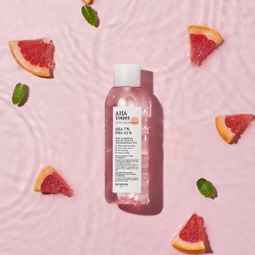 Skinfood Pink Grapefruit AHA Toner 200ml фото 2 Skinfood Pink Grapefruit AHA Toner 200ml фото 2