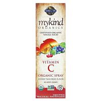 Garden of Life, MyKind Organics, органический спрей с витамином С, вишня и мандарин, 58 мл (2 жидк. унции)