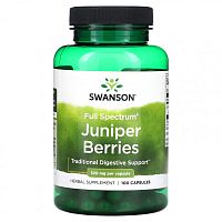 Swanson, Ягоды можжевельника полного спектра, 520 мг, 100 капсул