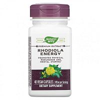 Enzymatic Therapy, Энергия родиолы, 40 растительных капсул