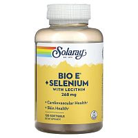 Solaray, Bio ? + Selenium, витамин E с селеном, 200 МЕ, 120 капсул