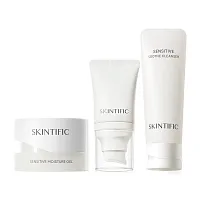 SKINTIFIC Sensitive Moisture Gel 40ml + Sensitive Soothe Cleanser 120ml + Sensitive Serum Sunscreen SPF50 PA++++ 30g
