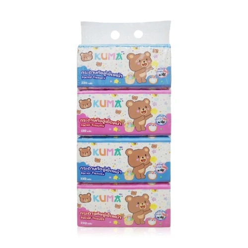 KUMA Facial Tissue [230Sheets x 4pcs]