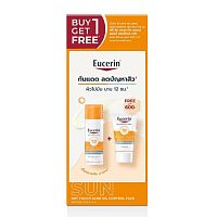 Eucerin Sun Dry Touch Acne Oil Control Face SPF50+ PA++++ 50ml.+20ml.