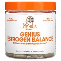 The Genius Brand, Genius Estrogen Balance, 30 растительных капсул