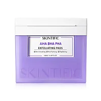 SKINTIFIC Aha Bha Pha Exfoliating Pads 130ml [40 Pads]