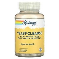 Solaray, Yeast-Cleanse, 90 растительных капсул