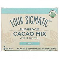 Four Sigmatic, грибная смесь для приготовления какао с рейши, 10 пакетиков по 6 г (0,21 унции) каждый
