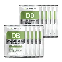 Clover plus Peptide And Gluta Apple Melon Flavour [5.7g x10 Sachets] ( Expiration Date : 2026.08.19 )