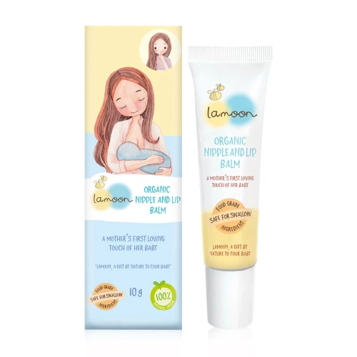 Lamoon Organic Nipple & Lip Balm 10g Lamoon Organic Nipple & Lip Balm 10g