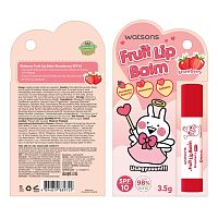 Watsons Fruit Lip Balm Strawberry 3.5g SPF10 (Usagyuuuun)