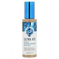 Enough, Ultra 10X Cover Up Collagen Foundation, SPF 50+ PA +++, # 21, 100 г (3,53 унции)