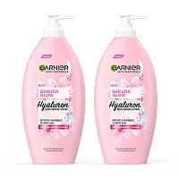 Garnier Sakura Glow Serum Milk UV [400ml x 2pcs]