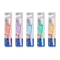 Denticon Wangta Toothbrush White Dual 1pc [Random Color]