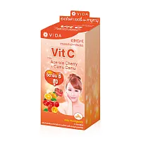 Vida Vit C From Acerola Cherry And Camu Camu Dietary Supplement [14 Capsules x 6 Sachets]