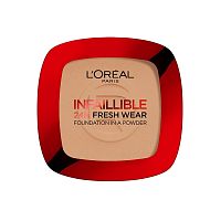 L'Oreal Infaillible 24H Fresh Wear Foundation In A Powder 9g. 220 Golden Sand