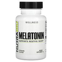 Nutrabio Labs, Мелатонин, 3 мг, 120 капсул