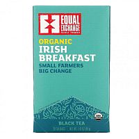 Equal Exchange, Organic Irish Breakfast, черный чай, 20 чайных пакетиков, 40 г (1,41 унции)