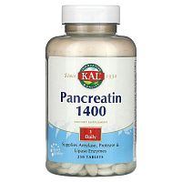 KAL, Панкреатин 1400, 250 таблеток