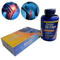 Комплекс для суставов и связок акулий хрящ, хондроитин сульфат и глюкозамина Osteo bi-flex / MaxxLife shark cartilage.