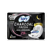 Sofy ผ้าอนามัย Charcoal Fresh Ultraslim 0.1 Wing [23cm x 8pcs]