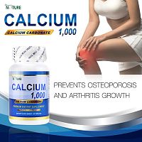 Кальций The Nature Calcium 1000 Premium Dietary Supllement, 30 капсул Таиланд