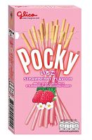 Палочки-печенье в глазури Glico Pocky Biscuit Stick, 45 гр. Таиланд (в ассортименте) STRAWBERRY