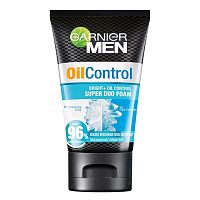 Garnier Men Oil Control Bright + Oil Control Super Duo Foam 100 Ml.
