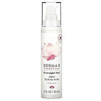Derma E, ночной пилинг, эксфолиант для лица, 60 мл (2 жидк. унции)