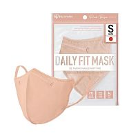 IRIS OHYAMA Face Mask Dairy Fit Pink Beige (Size S) 5 Pcs