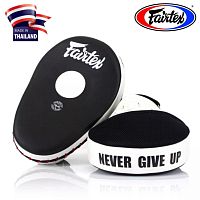 Боксерские лапы Fairtex FMV-13 Maximized Focus Mitts, Таиланд Black/White