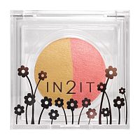 In2it Duo Sheer Shimmer Blush 3.5g. 01 Peach Dazzling