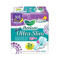 Laurier Super Ultra Slim Night 30 cm. Wing 14'S