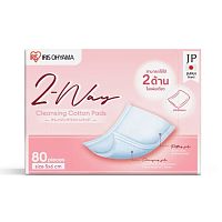 Iris Ohyama 2-WAY Cleansing Cotton 80 Pads