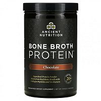 Dr. Axe / Ancient Nutrition, Bone Broth Protein, шоколад, 1,1 фунта (17,8 унции)