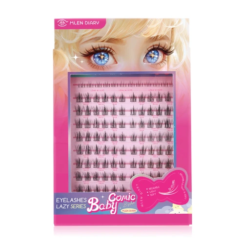 MLEN DIARY Eyelashes Lazy Series 10 Rows