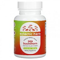 Eclectic Institute, сублимированная облепиха, 400 мг, 90 вегетарианских капсул