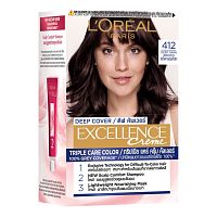 L'Oreal Paris Excellence Creme Deep Cover No.412 Deep Dark Brown