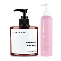 Grace And Glow Set 2 Items Bright & Glow Body Serum 300ml + Brightening Solution Body Wash 400ml