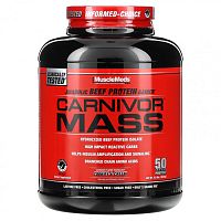 MuscleMeds, Carnivor Mass, анаболический протеин из говядины, печенье и сливки, 2632 г (5,8 фунта)