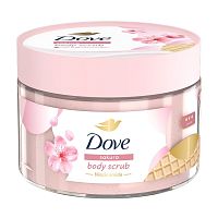 Dove Body Scrub Sakura 280 G. สครับ ขัดผิวกาย เนียนนุ่ม