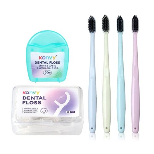Konvy & KVY เซทดูแลช่องปากครบชุด [แปรงสีฟัน+ไหมขัดฟัน]