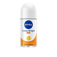 Nivea Roll On Extra Bright CE 50 Ml. โรลออน ลดเหงื่อ ระงับกลิ่นกาย