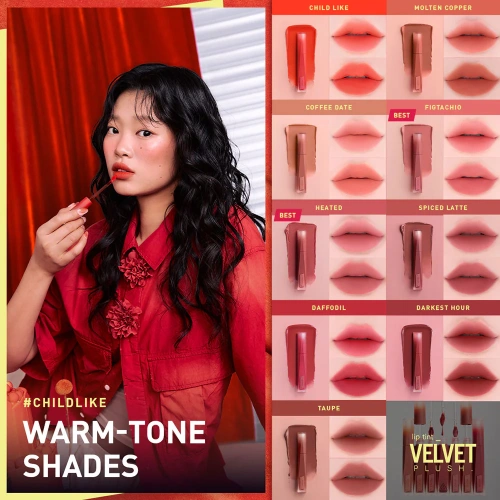 3CE Velvet Lip Tint Plush 4g фото 2