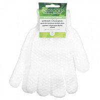 EcoTools, Перчатки для нежной ванны и душа, с маслом авокадо, 1 пара